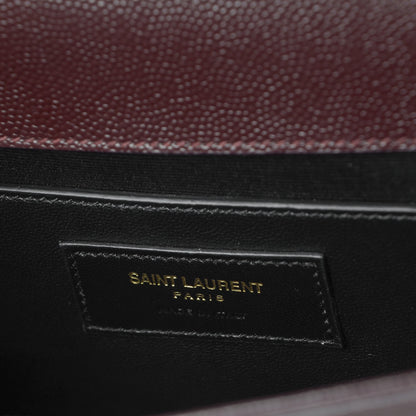 Saint Laurent Grain De Poudre Classic Kate Monogram Clutch Amaranto 6 of 6