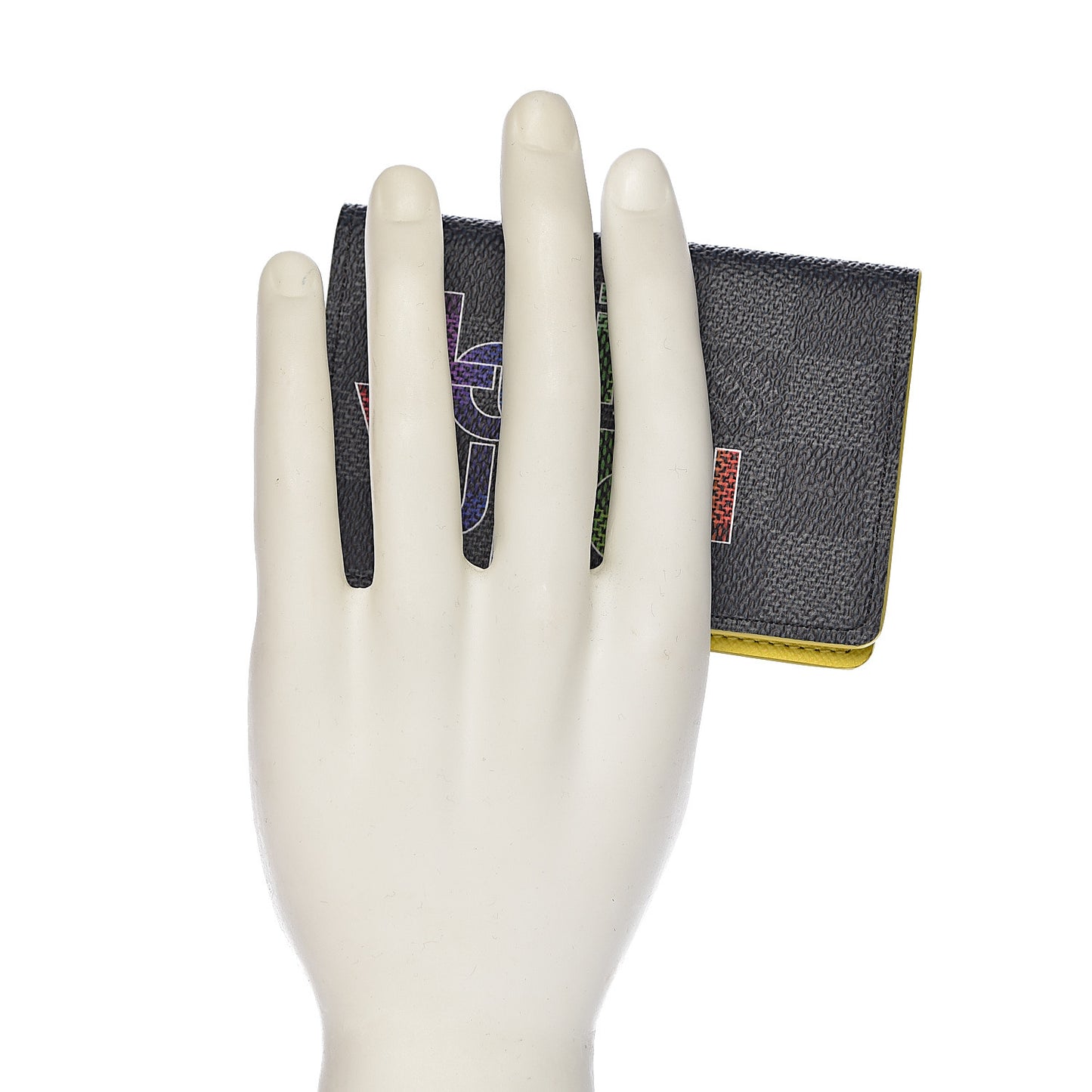 Damier Graphite Logo Pocket Organizer Yellow