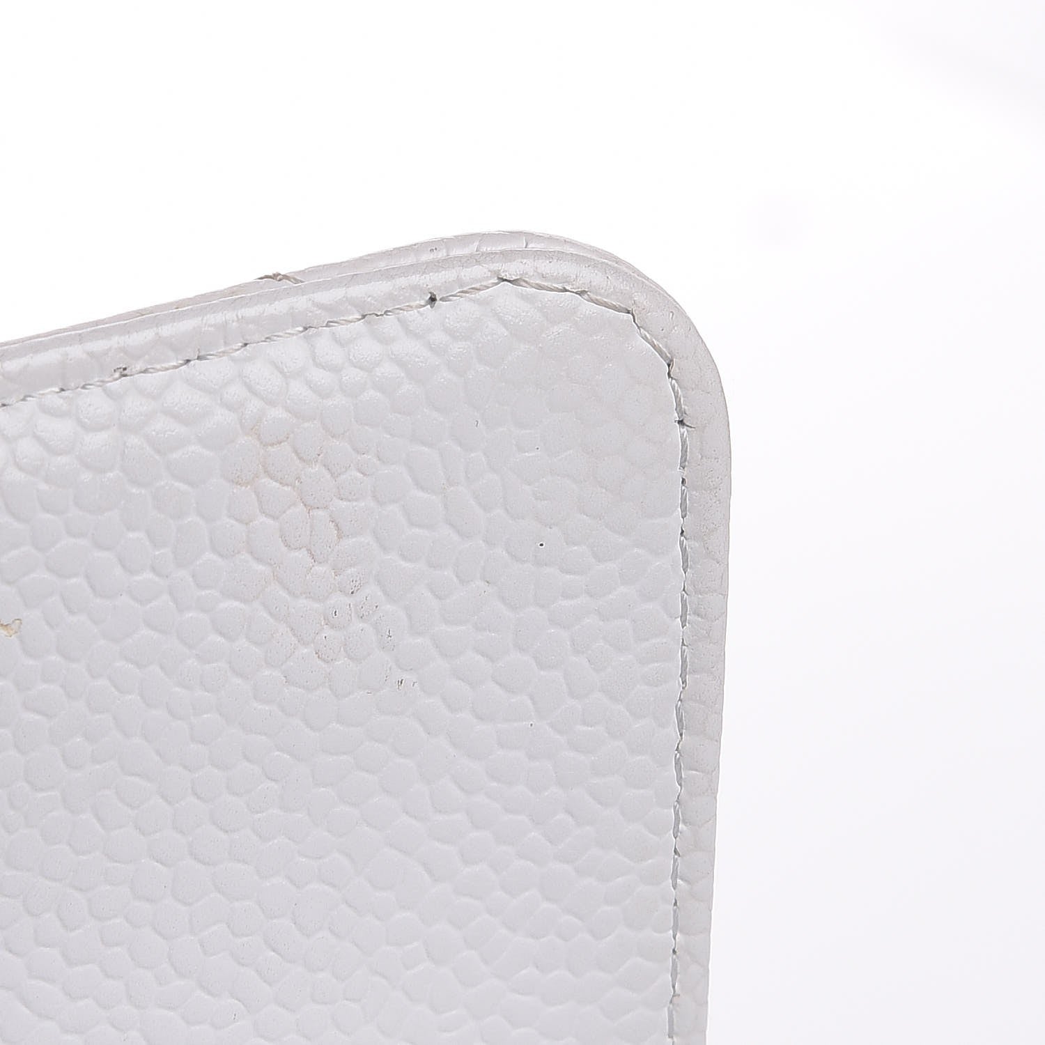 Chanel Caviar Quilted Medium Double Flap White 11 of 24