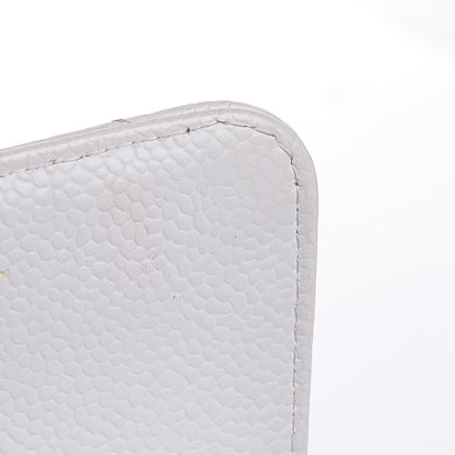 Chanel Caviar Quilted Medium Double Flap White 11 of 24