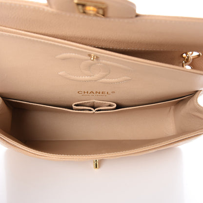 Chanel Caviar Quilted Medium Double Flap Beige Clair 6 of 8