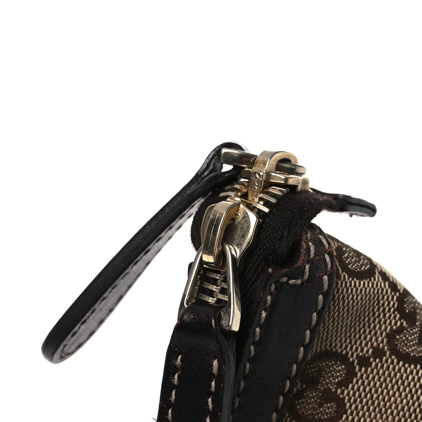 Monogram Sherry Line Horsebit Tote Dark Brown
