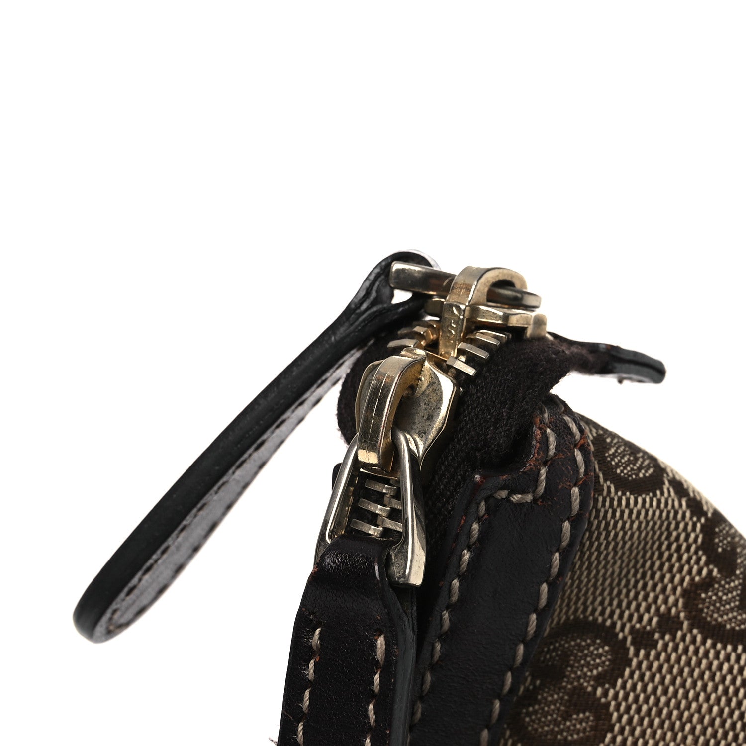 Gucci Monogram Sherry Line Horsebit Tote Dark Brown 16 of 18