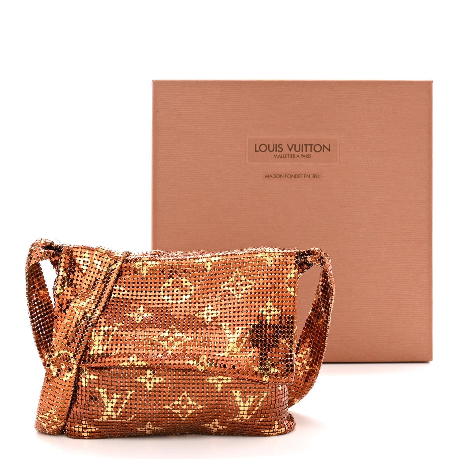 Louis Vuitton Monogram Mesh Metal Frances Gold 12 of 12