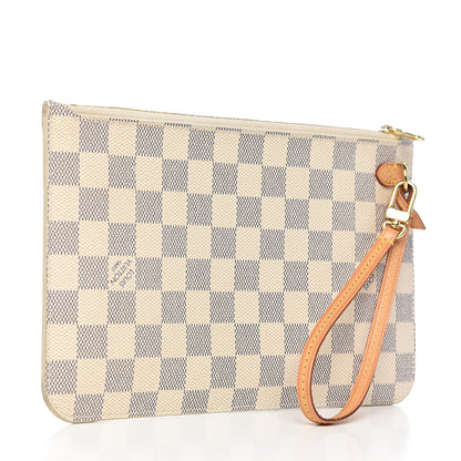 Louis Vuitton Damier Azur Neverfull MM GM Pochette 3 of 8