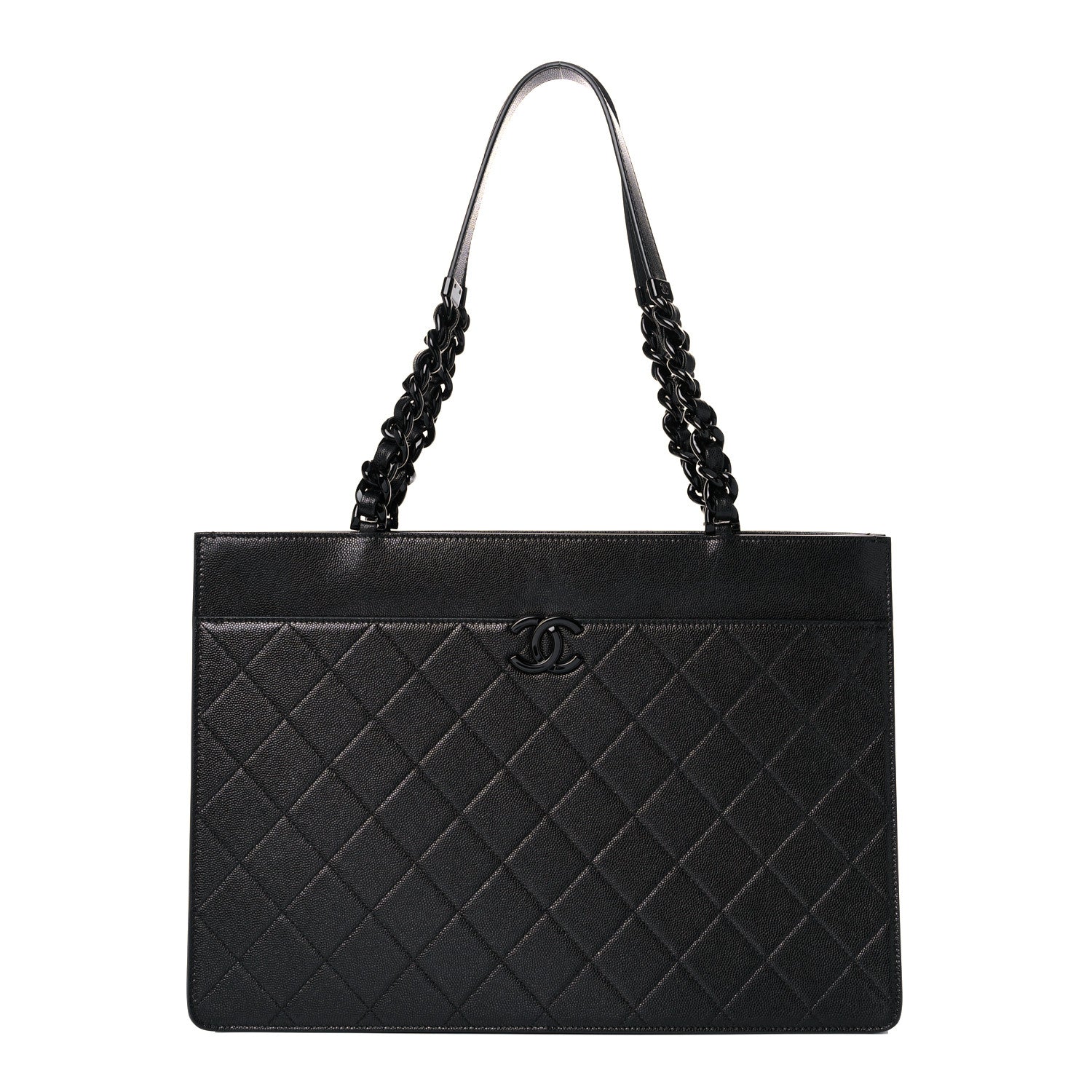 Chanel Caviar Quilted My Everything Large Shopping Tote Black 1 of 12