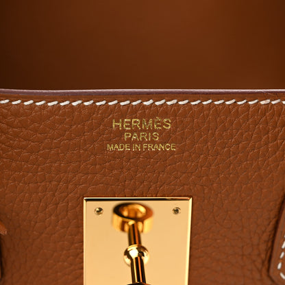 Hermes Togo BIRKIN 30 Gold 5 of 12