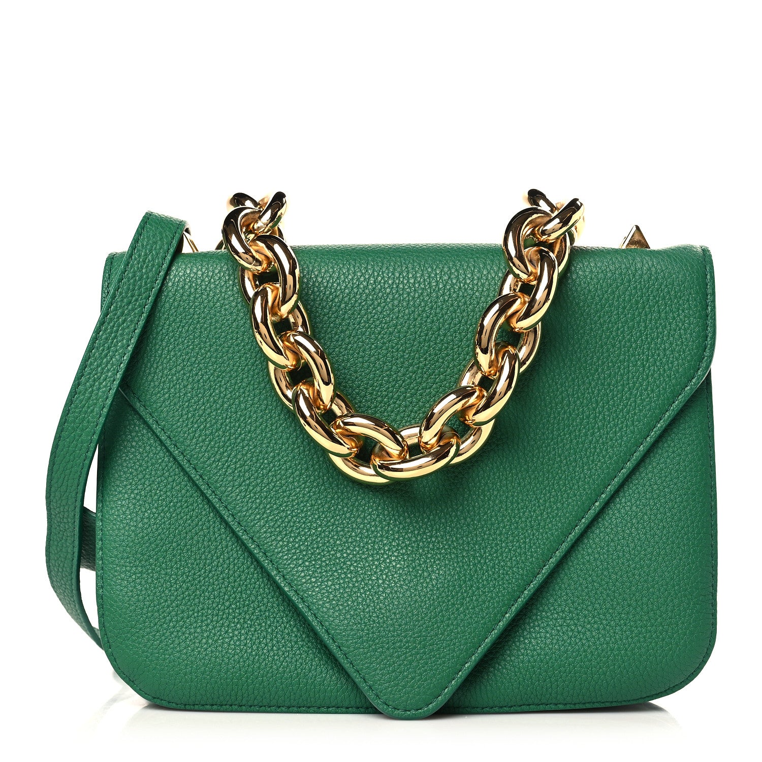 Bottega Veneta Calfskin Mount Envelope Bag Jungle 1 of 8