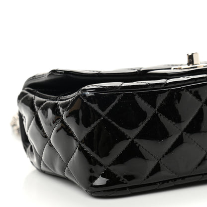 Chanel Patent Calfskin Quilted Mini Rectangular Flap Black 9 of 10