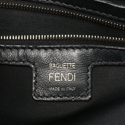 Fendi Nappa FF 1974 Embossed Baguette Black 6 of 13