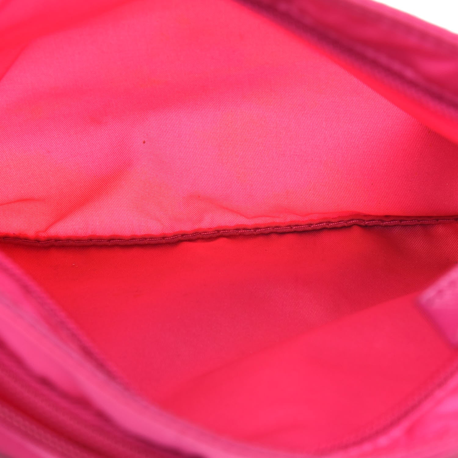 Prada Nylon Vela Flat Messenger Bag Fuxia 5 of 18