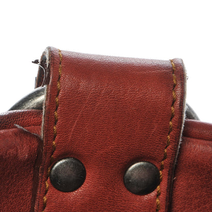 Christian Dior Calfskin Medium Gaucho Double Saddle Bag Red 27 of 28