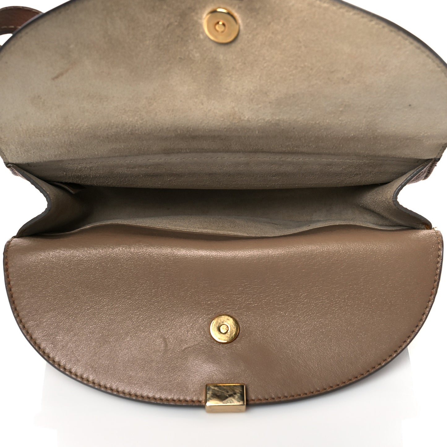 Calfskin Georgia Crossbody Bag Chestnut Cream