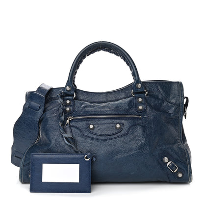 Balenciaga Agneau Giant 12 Silver Hardware City Bleu Mineral Light Bleu Mineral 1 of 11