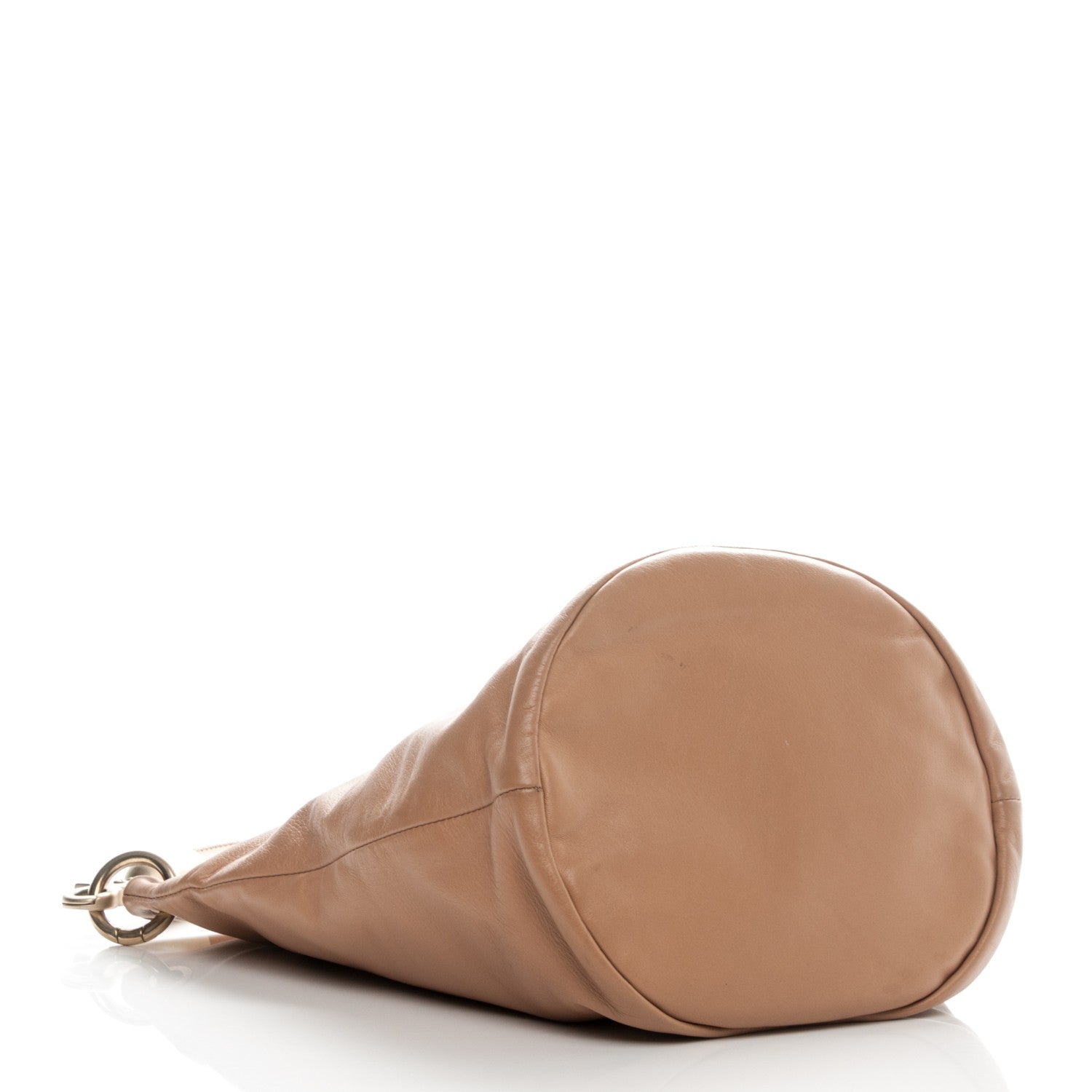 Chanel Calfskin CC Bucket Bag Beige 4 of 8