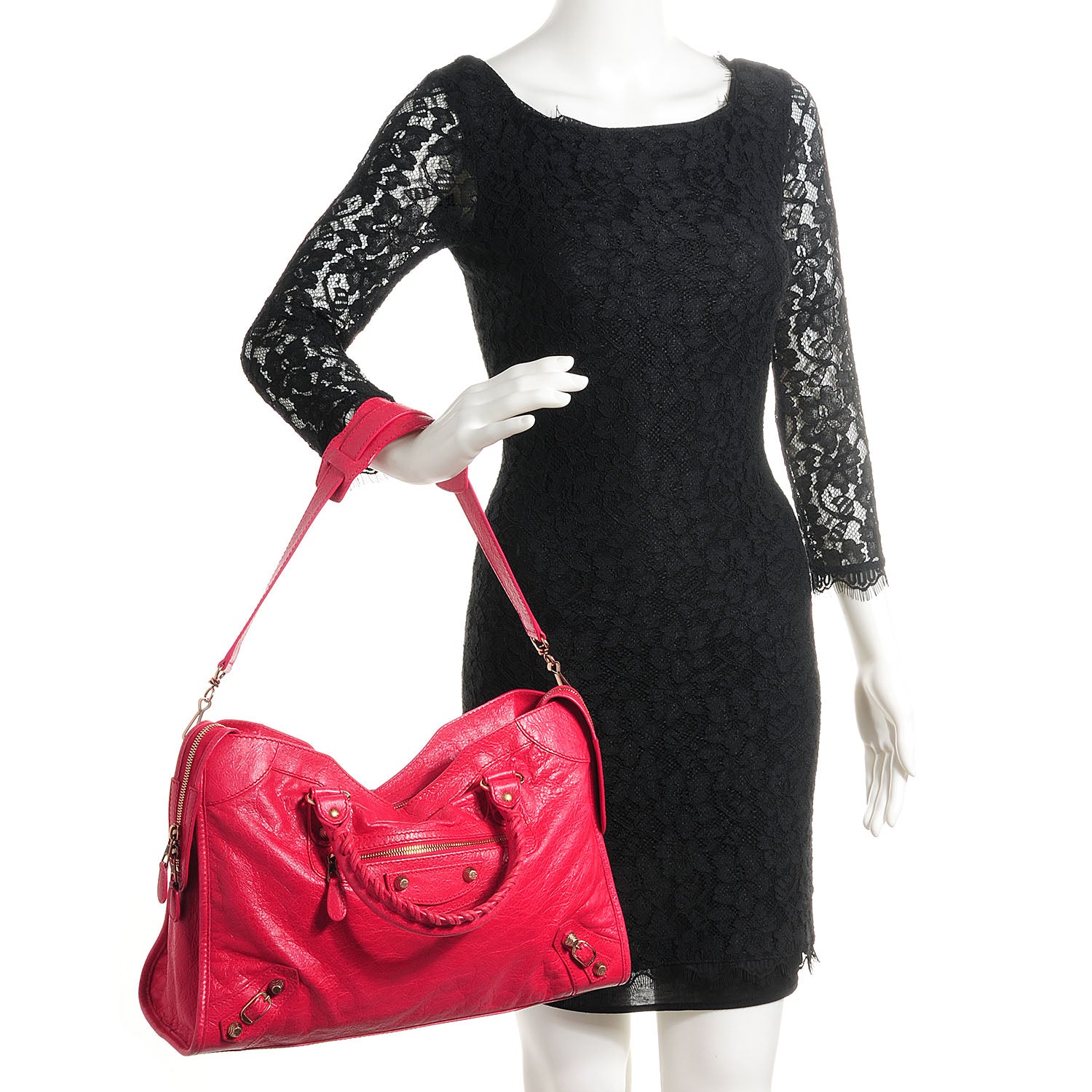 Balenciaga Agneau Giant 12 Rose Gold Hardware City Rose Thulian 2 of 13