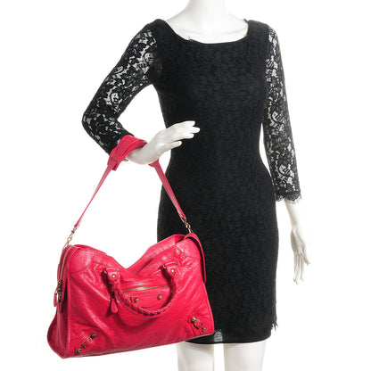Balenciaga Agneau Giant 12 Rose Gold Hardware City Rose Thulian 2 of 13