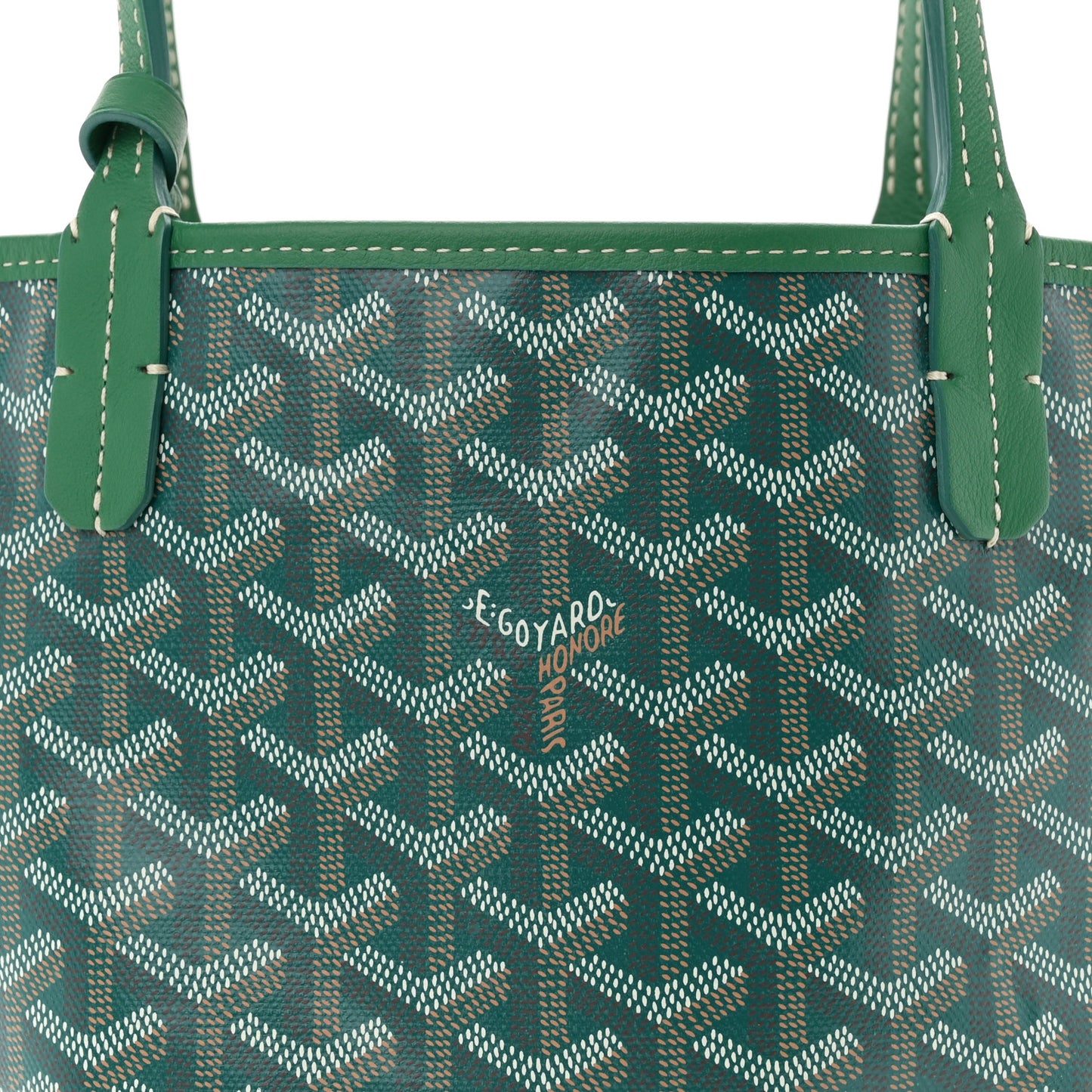 Goyardine Reversible Mini Anjou Green