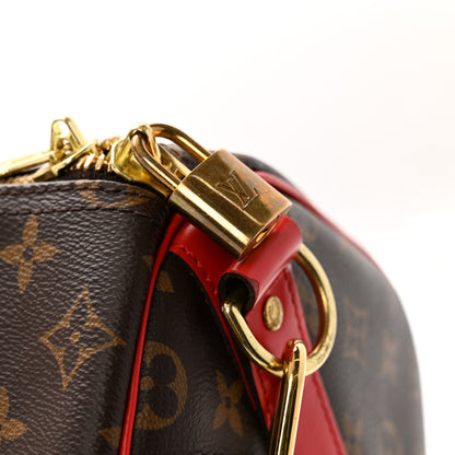 Louis Vuitton Calfskin Monogram Keepall Bandouliere 50 Coquelicot 16 of 17