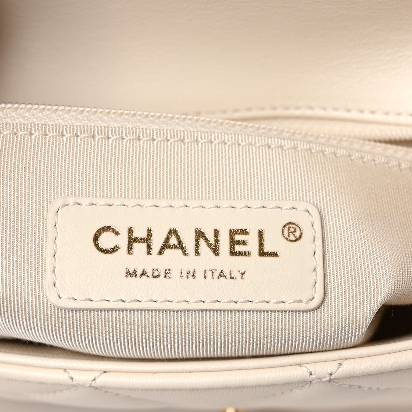 Lambskin Quilted CC Coin Flap Bag White