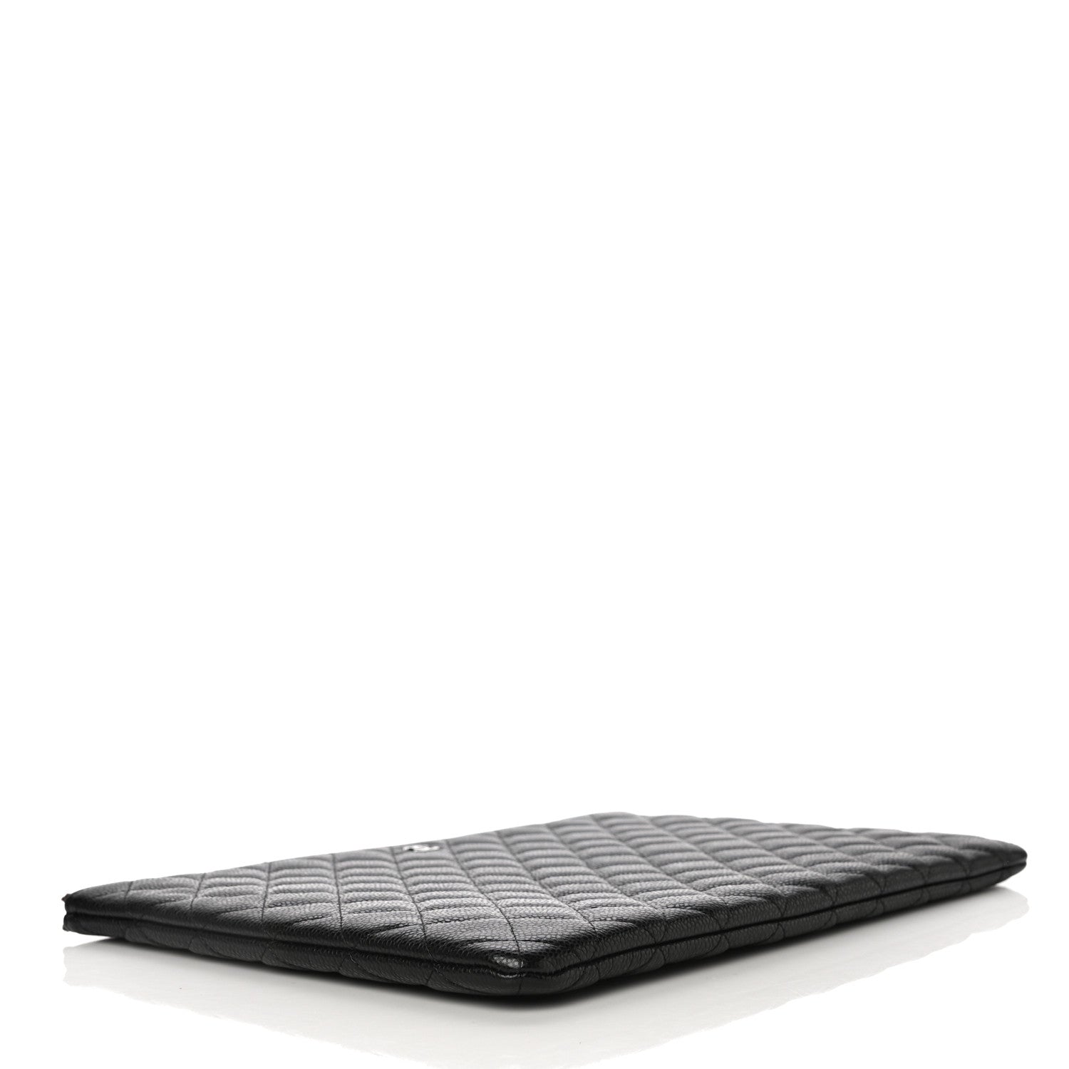 Chanel Caviar Quilted Large Cosmetic Case Black 4 of 11