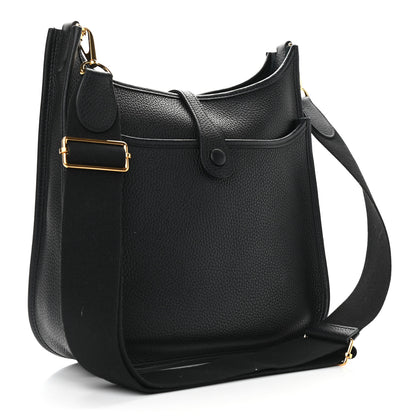 Hermes Taurillon Clemence Evelyne III PM Black 3 of 9