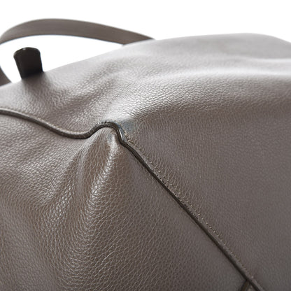 Celine Soft Grained Calfskin Small Belt Cabas Phantom Taupe 8 of 11