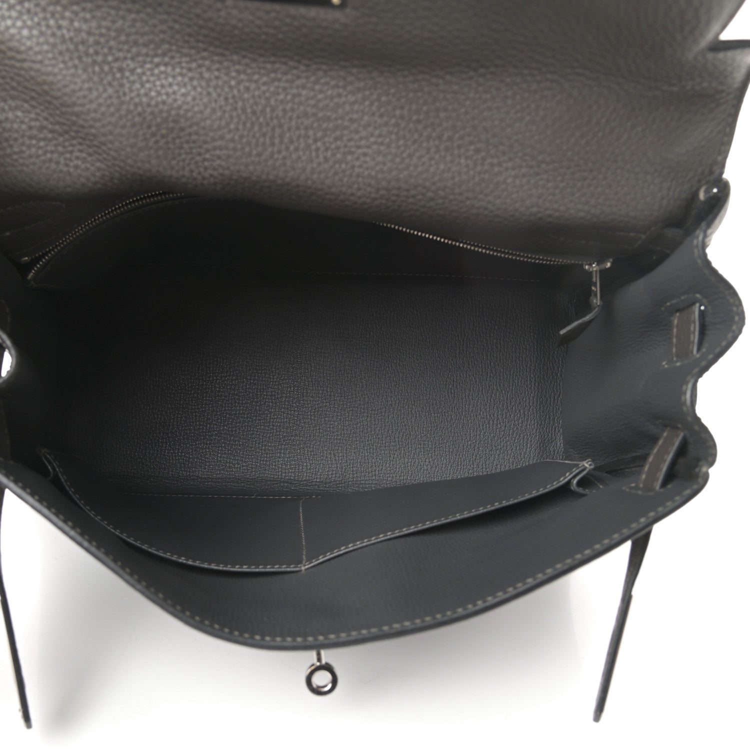Hermes Taurillon Clemence Kelly Retourne 32 Graphite 5 of 13