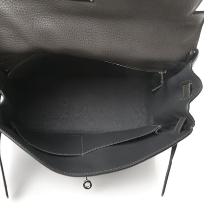 Hermes Taurillon Clemence Kelly Retourne 32 Graphite 5 of 13