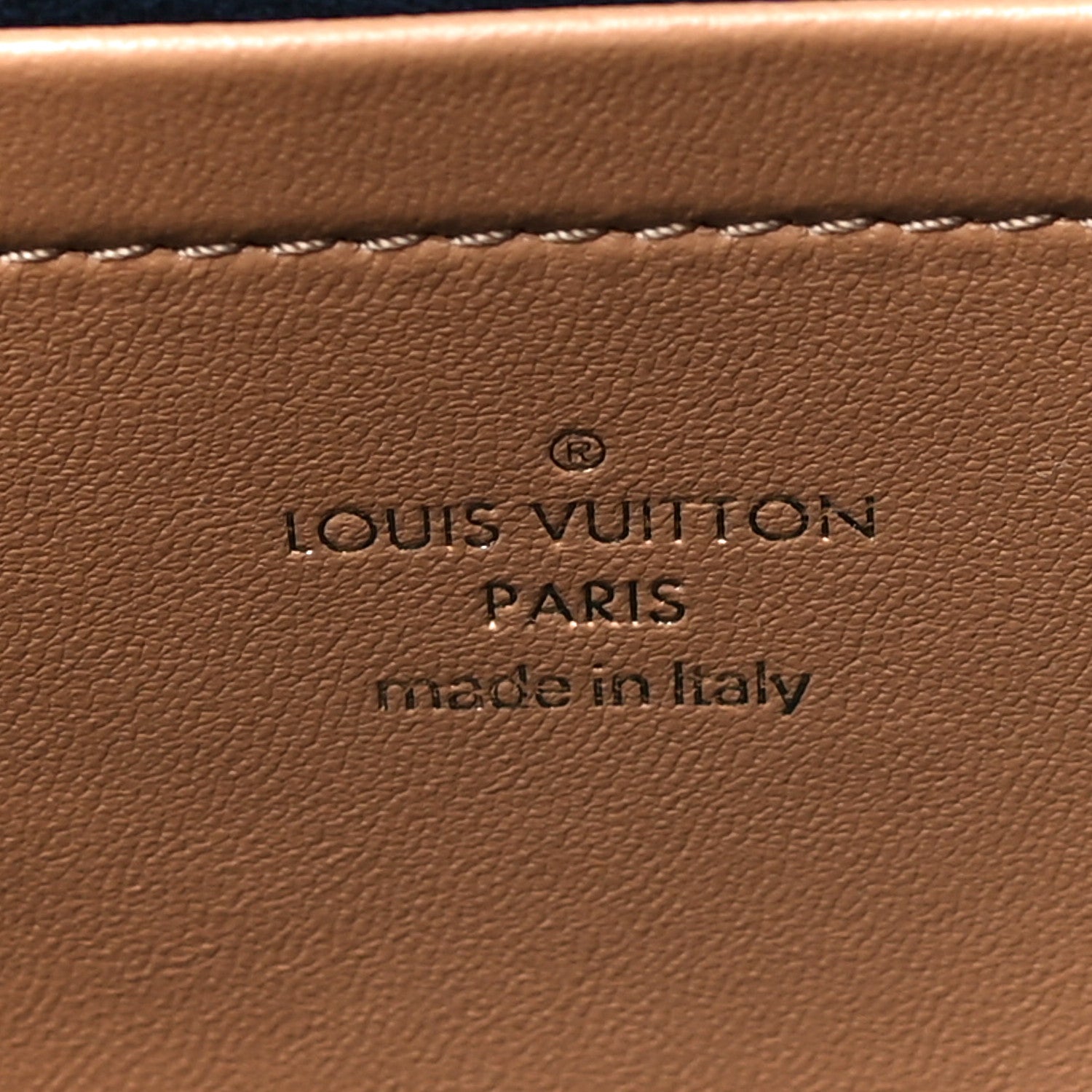 Louis Vuitton Lambskin Embossed Monogram Pochette Coussin Camel 6 of 11