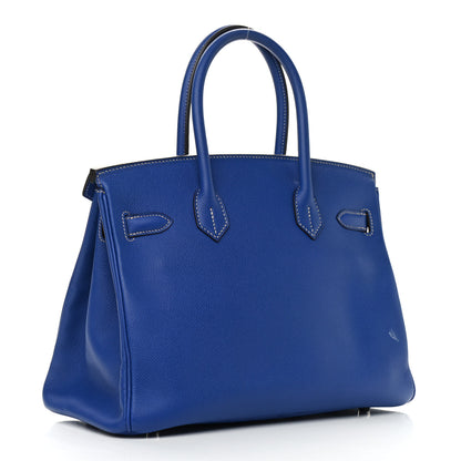 Hermes Epsom Candy Birkin 30 Bleu Electrique Mykonos 2 of 10