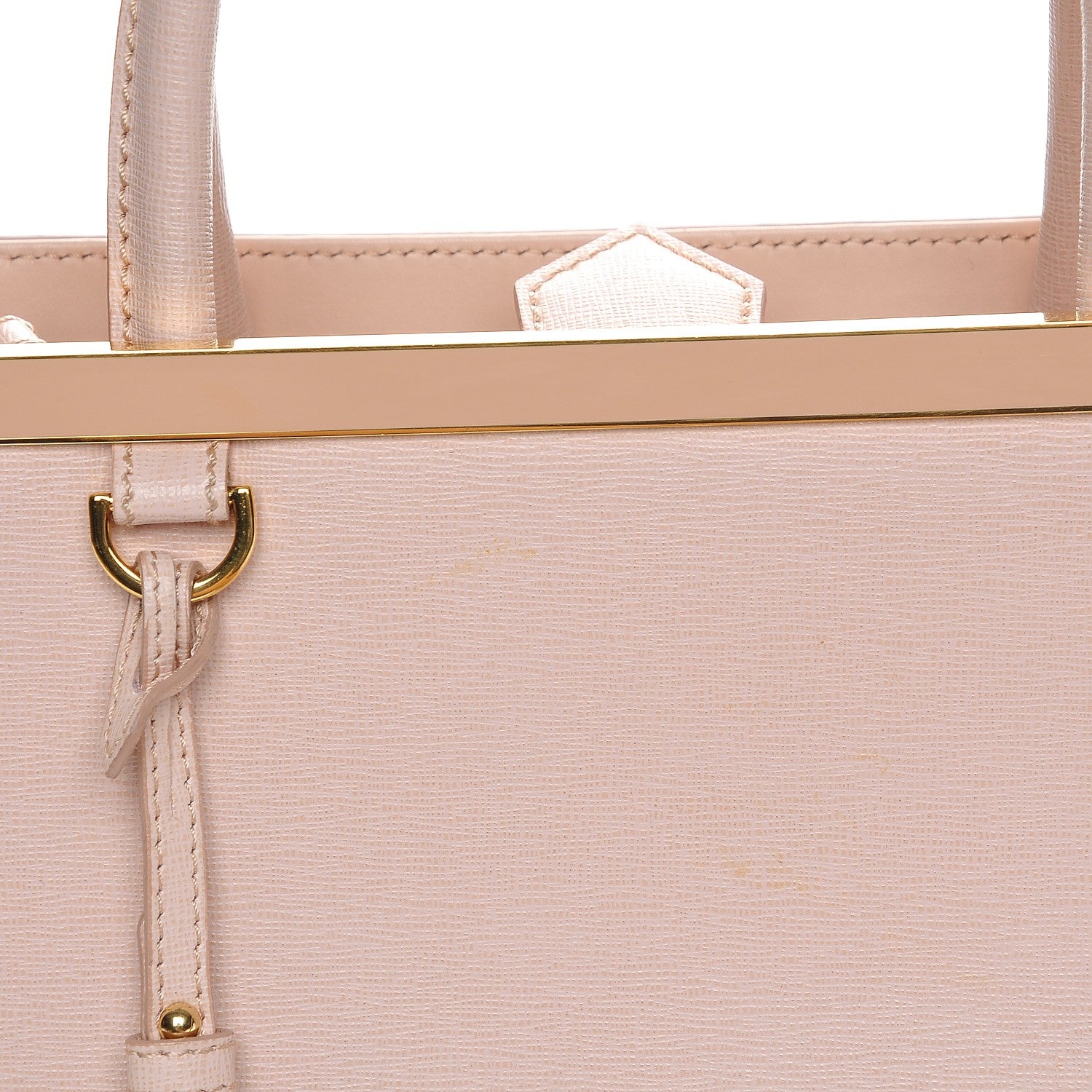 Fendi Vitello Elite Flamingo Petite 2Jours Tote Rosa Plaster 7 of 9
