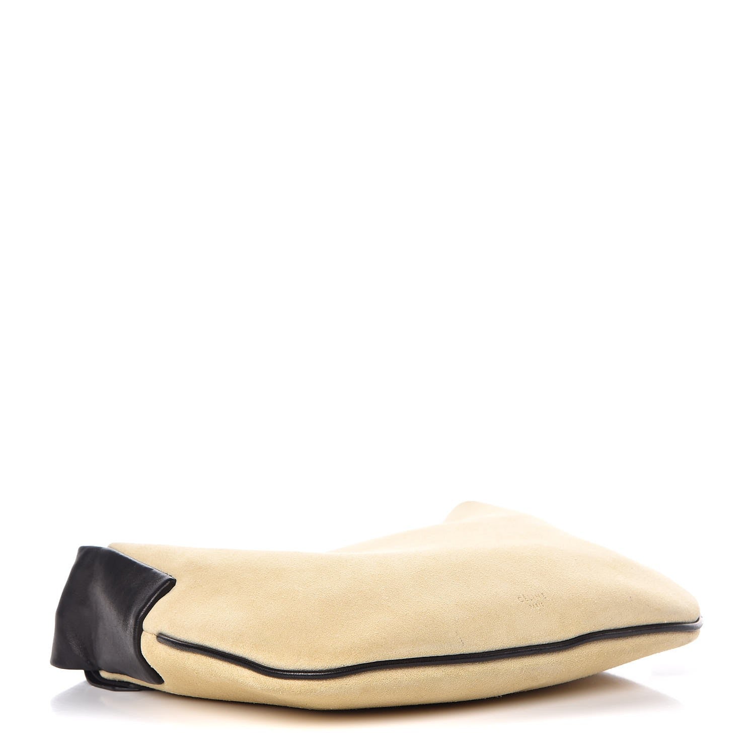 Celine Suede Lambskin Small Ribbon Shoulder Bag Dune Black 4 of 10