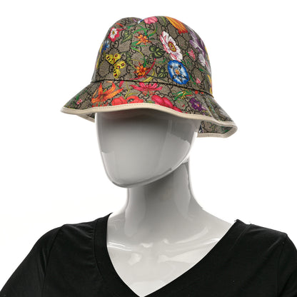 Gucci GG Supreme Monogram Flora Bucket Hat White 2 of 11