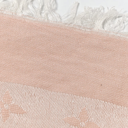 Louis Vuitton Silk Wool Monogram Denim Shawl Rose 10 of 13