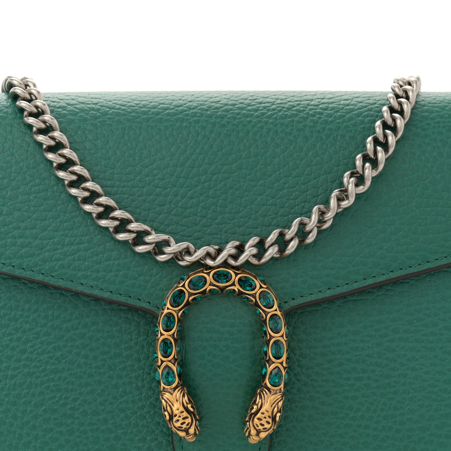 Calfskin Mini Dionysus Chain Wallet Emerald
