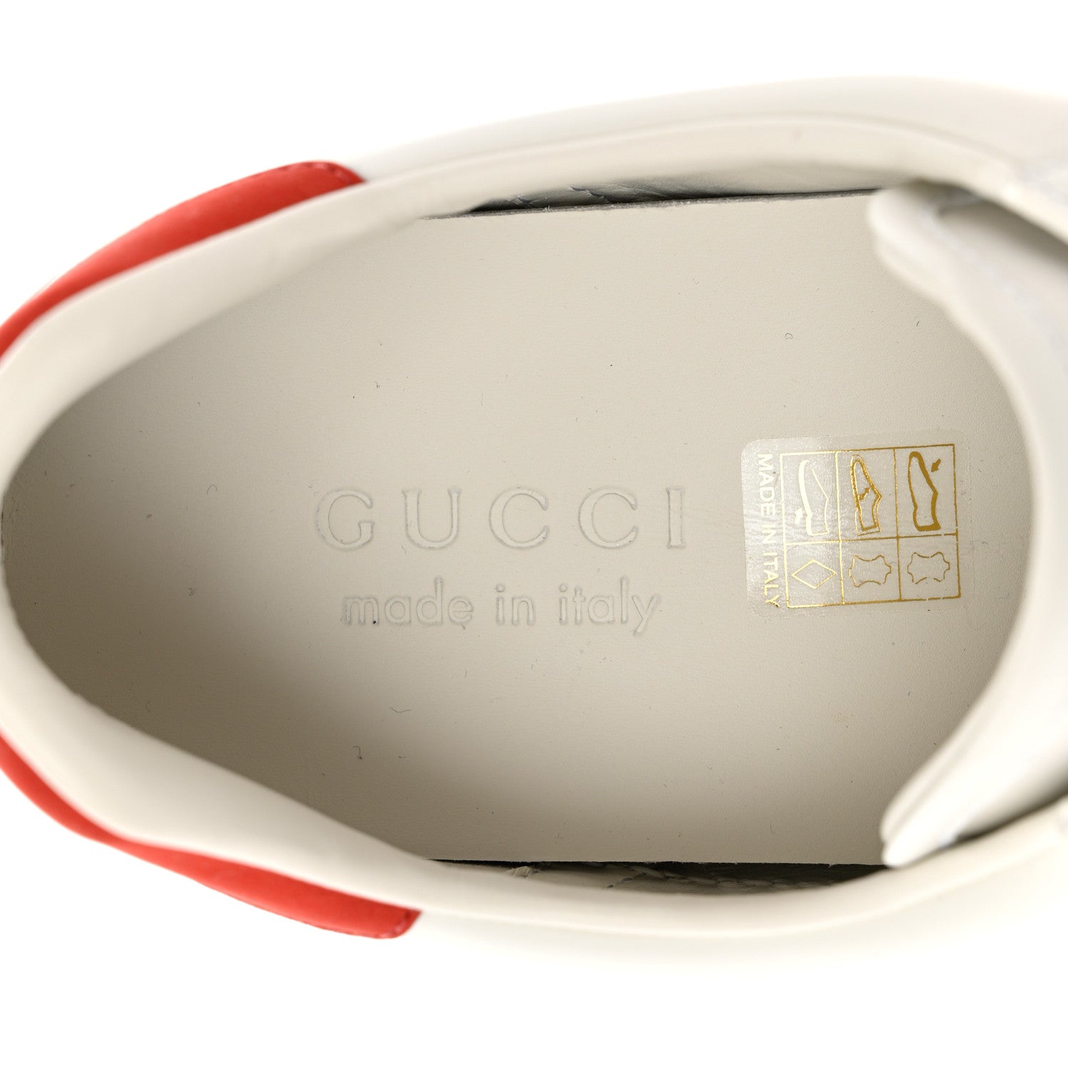 Gucci Calfskin Web Interlocking G Mens Ace Sneakers 8.5 White 7 of 8