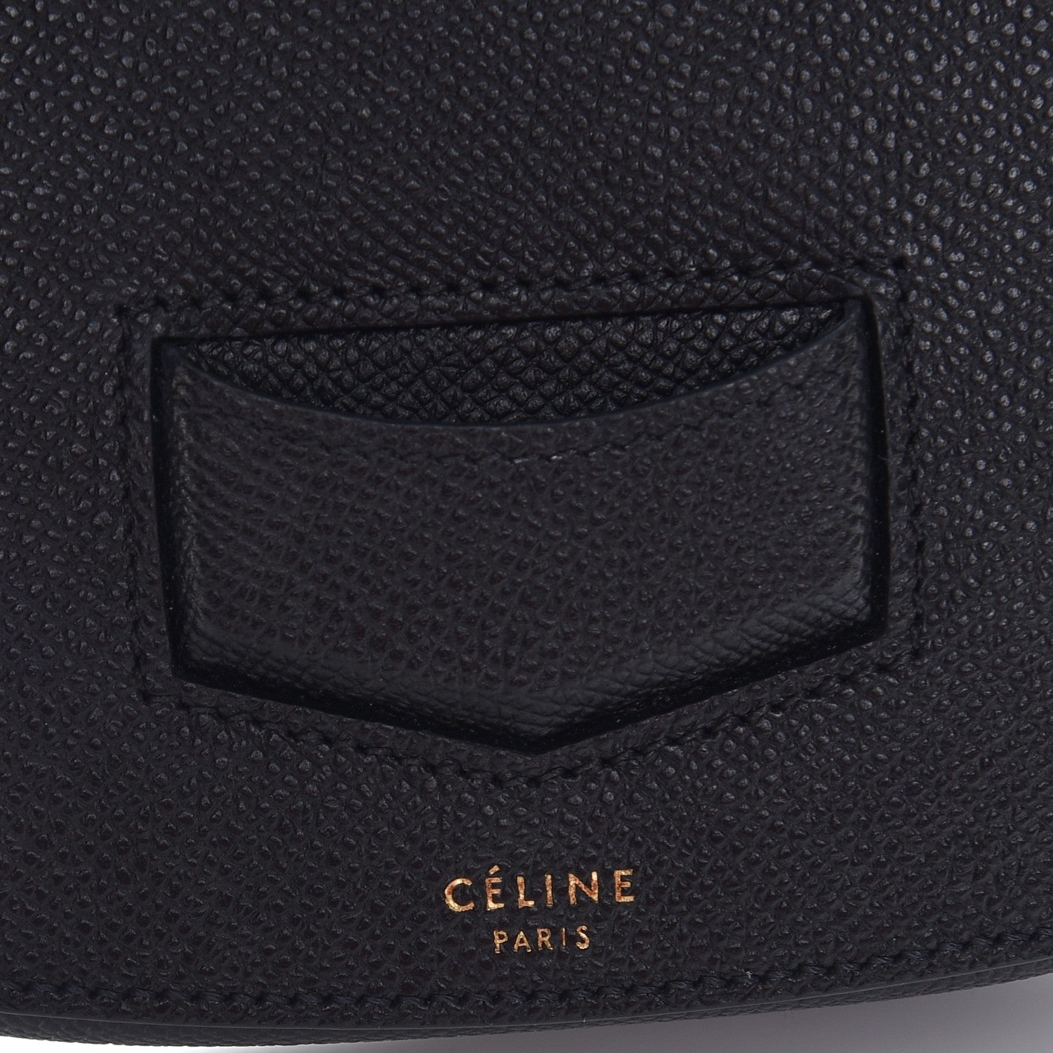 Celine Grained Calfskin Small Trotteur Black 6 of 8