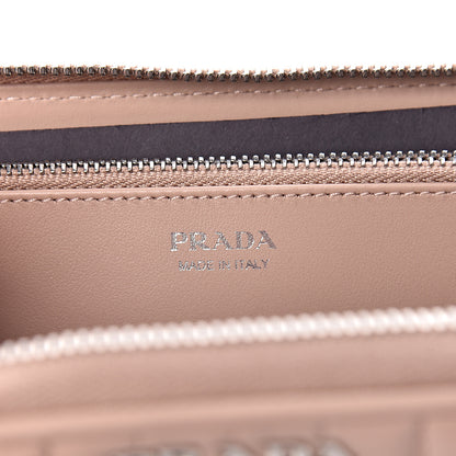 Prada Soft Calfskin Diagramme Zip Around Wallet Cipria 6 of 7