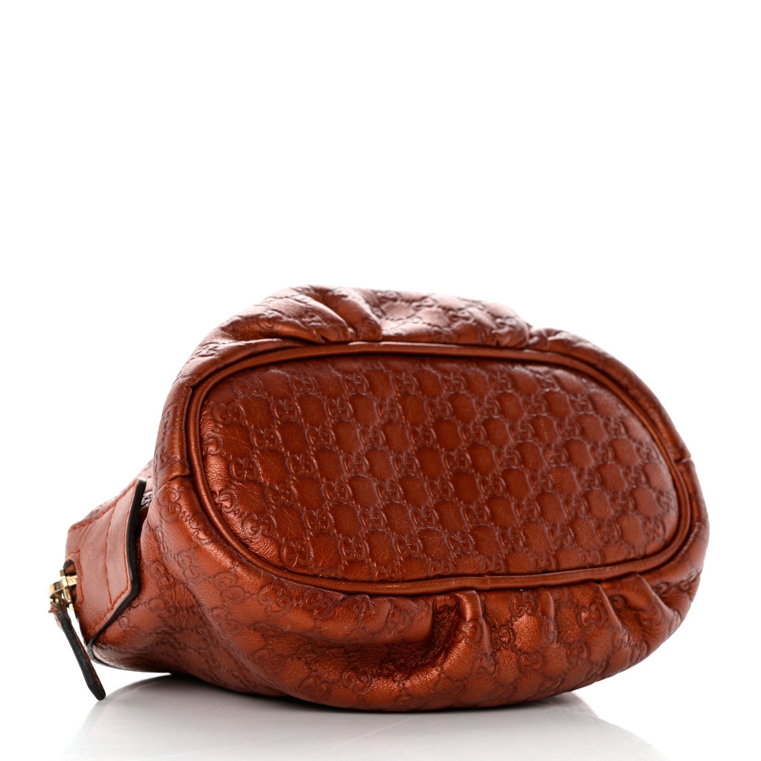 Gucci Metallic Microguccissima GG Cosmetic Case Burnt Orange 4 of 7