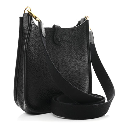 Hermes Taurillon Clemence Evelyne TPM Black 3 of 11