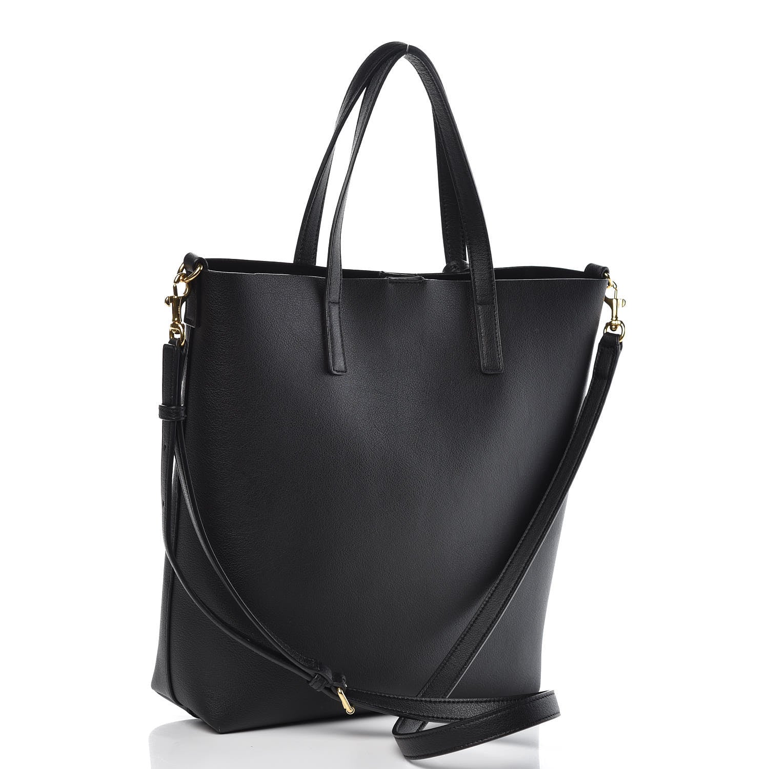 Saint Laurent Calfskin Toy Shopping Tote Black 3 of 8