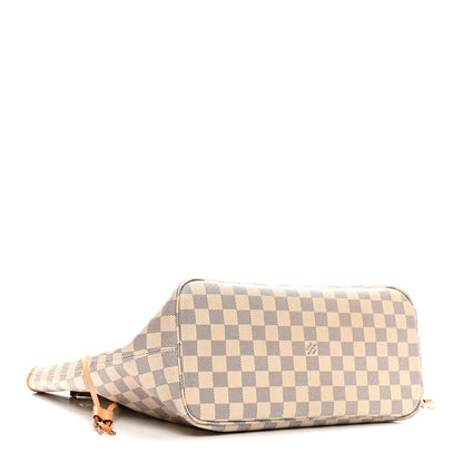 Louis Vuitton Damier Azur Neo Neverfull MM Rose Ballerine 4 of 15