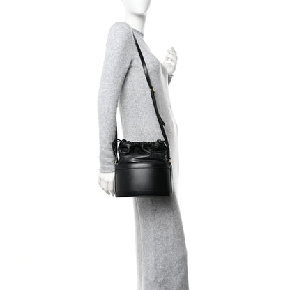 Gucci Azalea Sakai Calfskin Horsebit 1955 Drawstring Bucket Bag Black 2 of 11