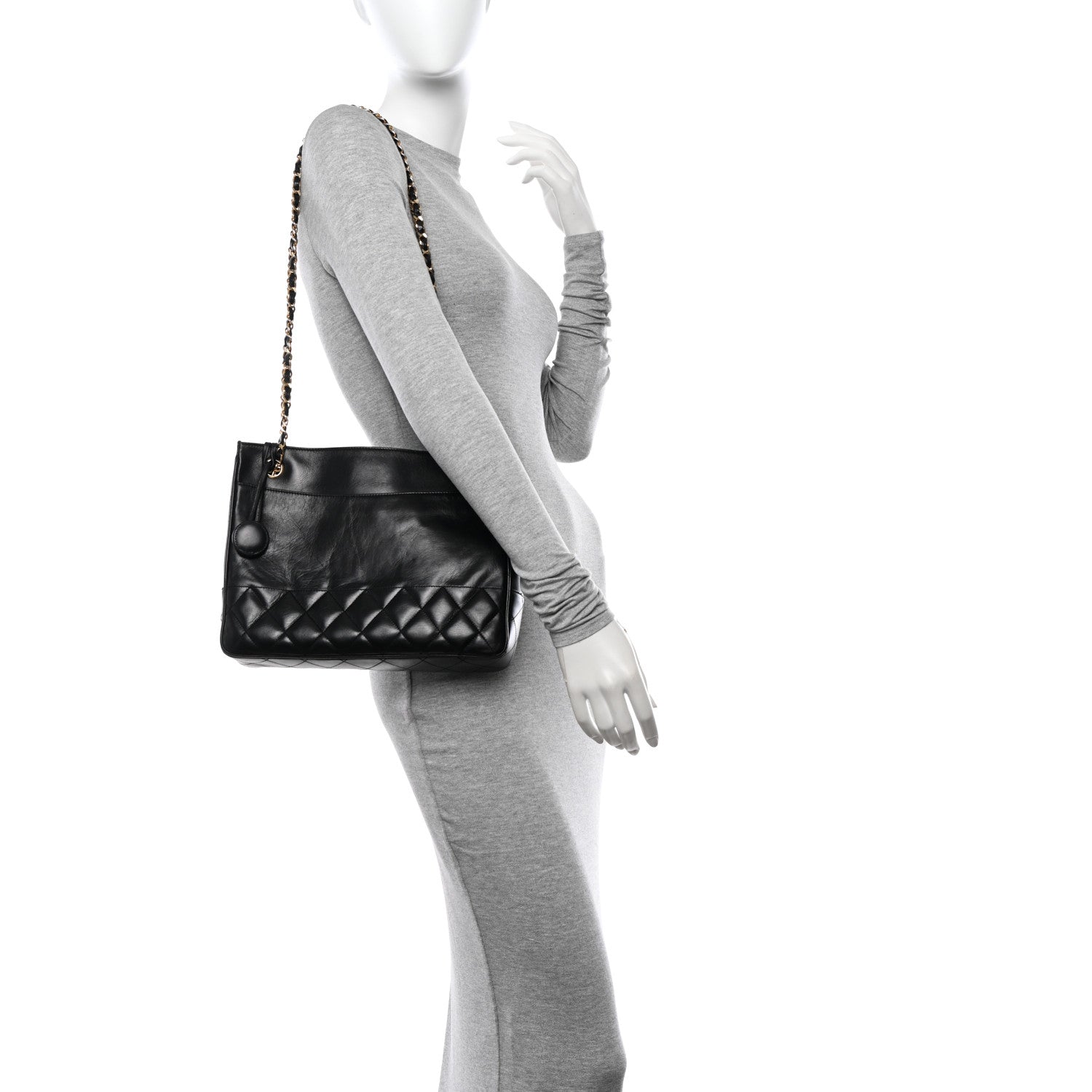Chanel Lambskin Quilted Shoulder Bag 2 of 12