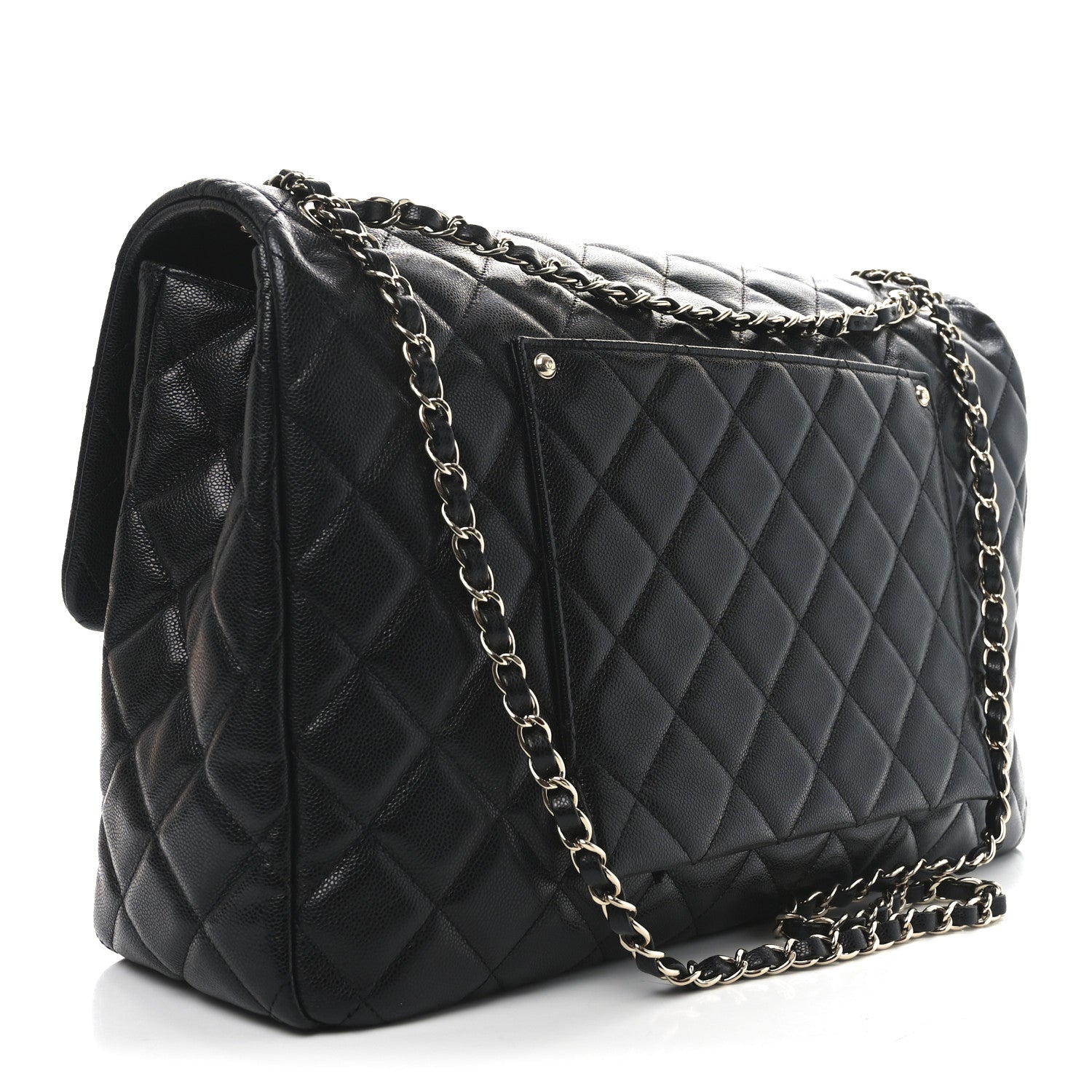 Chanel Caviar Quilted XXL Travel Flap Bag Black 3 of 10