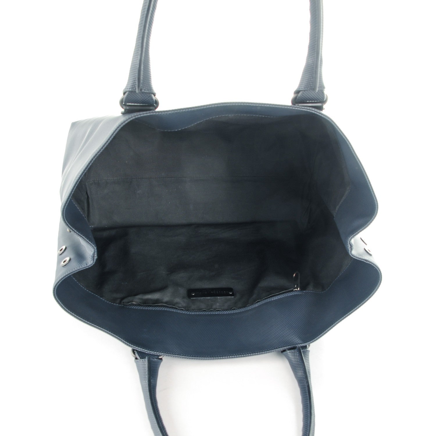 Bottega Veneta Rubberized Canvas Marco Polo Tote Dark Navy 5 of 8