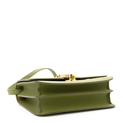 Burberry Grained Calfskin Small TB Bag Spruce Green 4 of 11