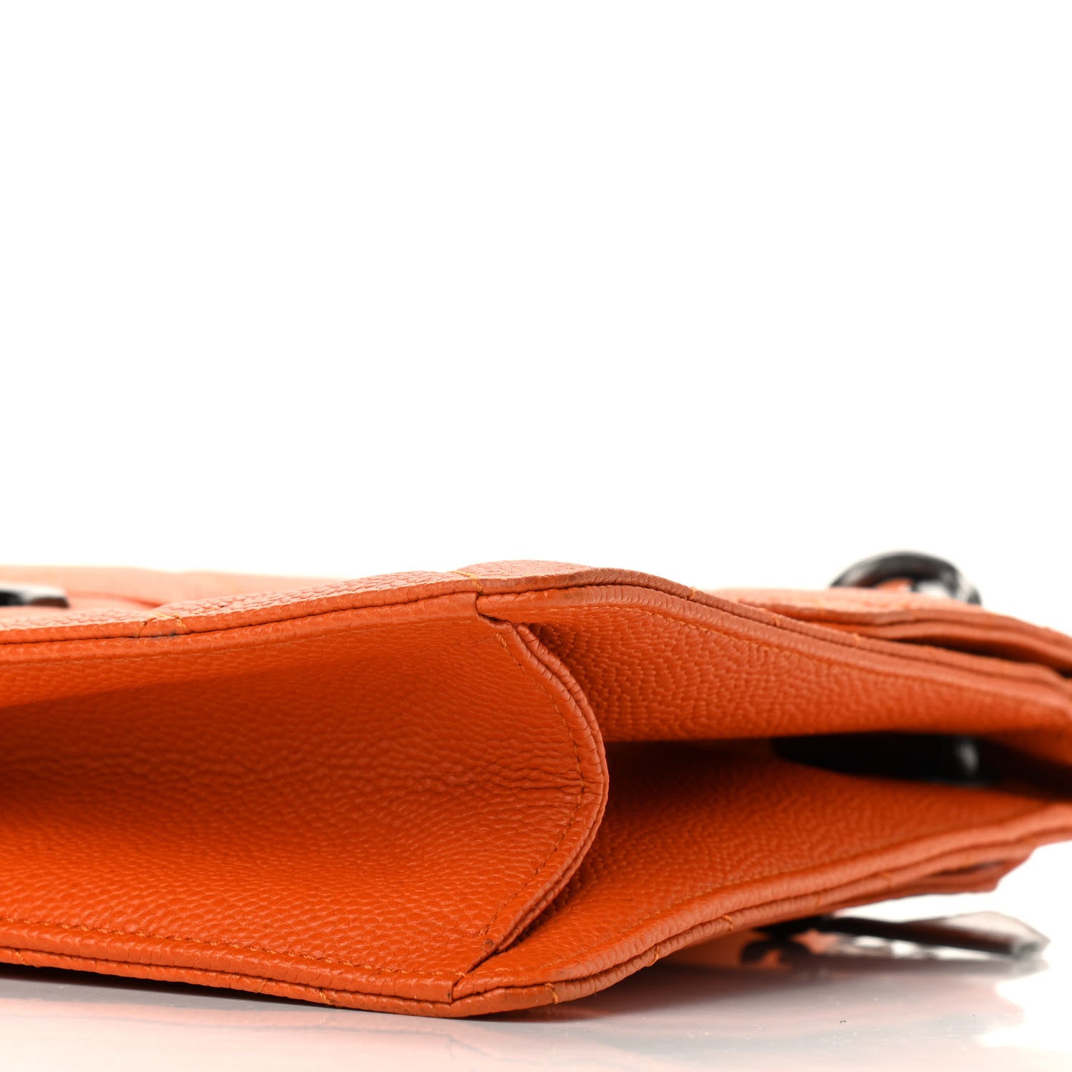 Chanel Caviar Quilted Large Retro Class Flap Orange 9 of 9
