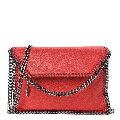 Stella McCartney Shaggy Deer Mini Falabella Crossbody Bag Cherry 1 of 13